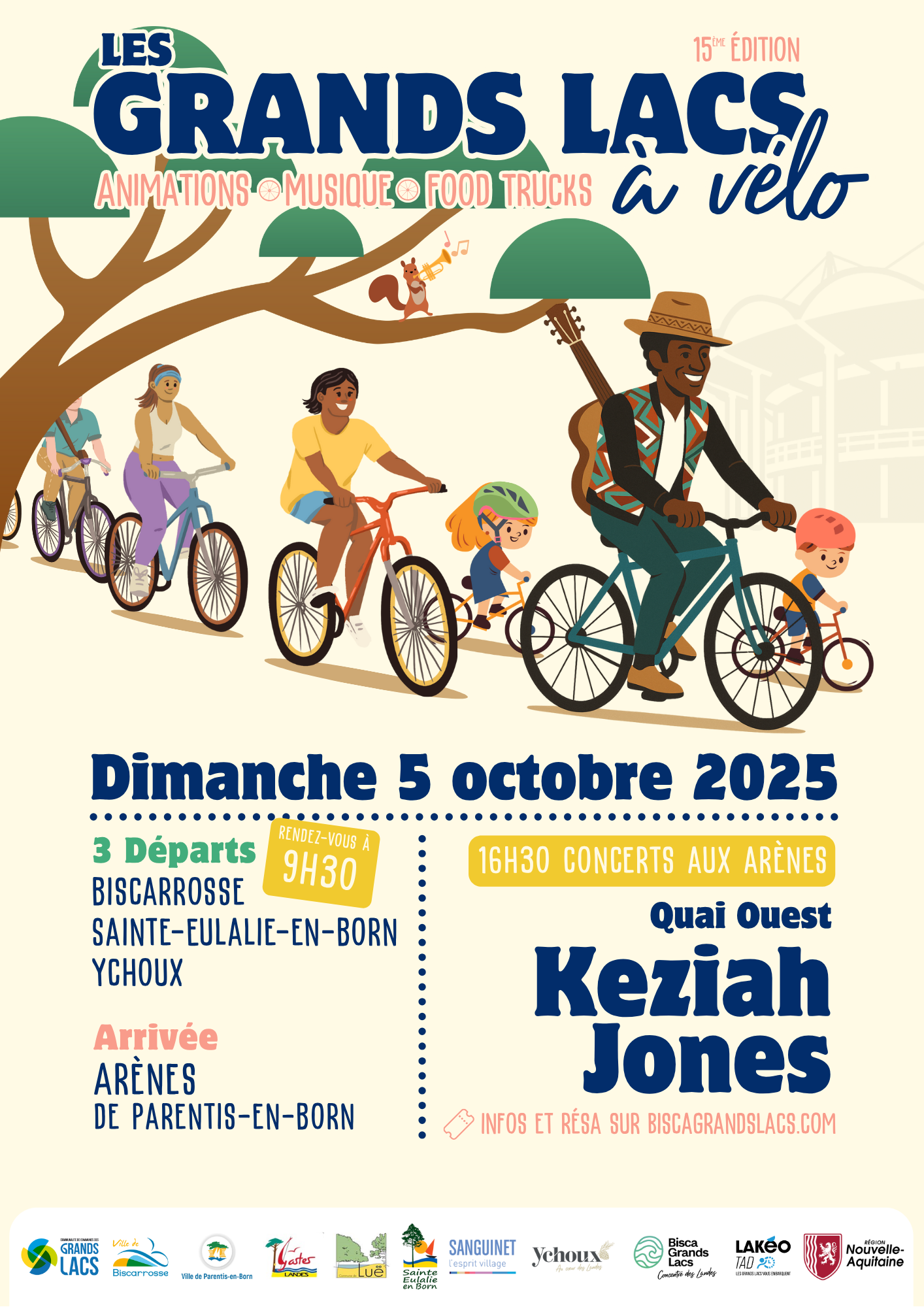 Affiche Les Grands Lacs à vélo édition 2025