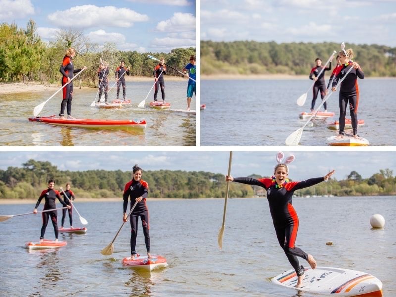 Paddle sur le lac de Sanguinet