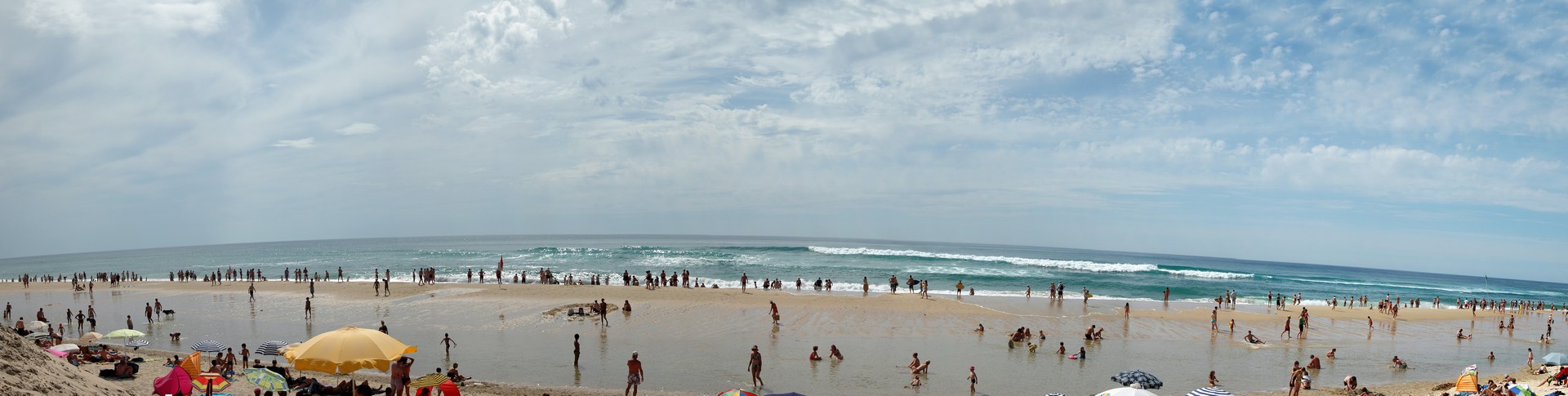 la plage océane de Biscarrosse