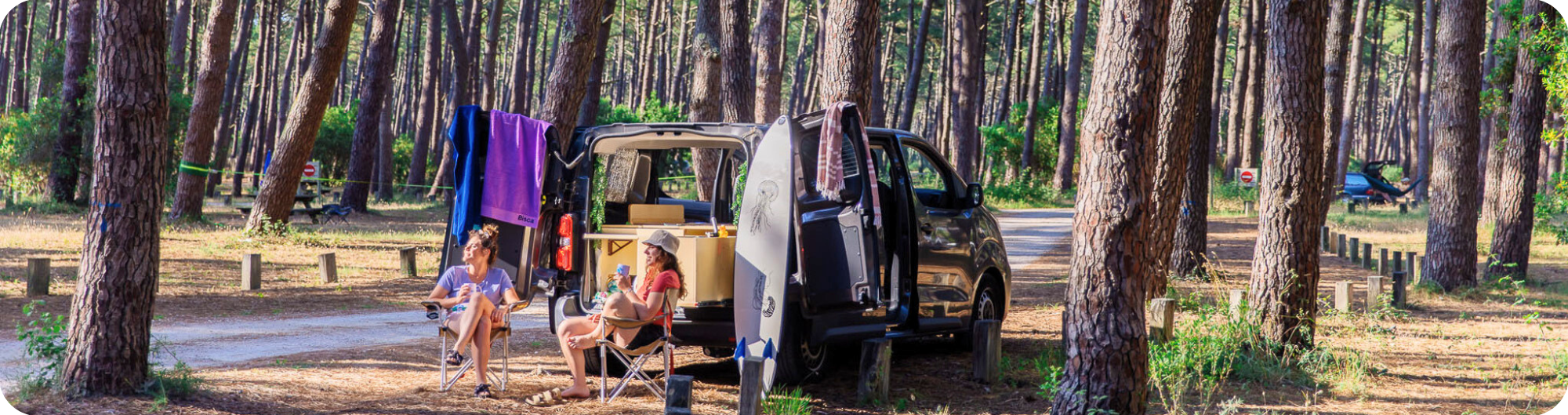 Aire de camping-car à Biscarrosse dans les Landes