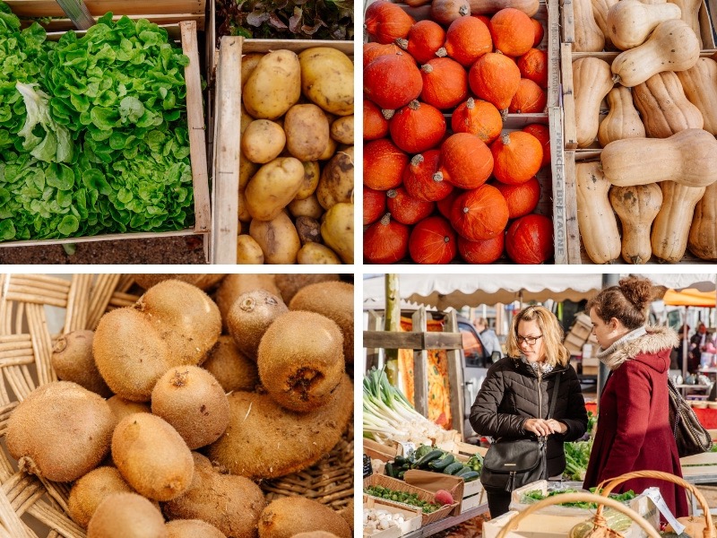 Fruits, légumes marché de Biscarrosse