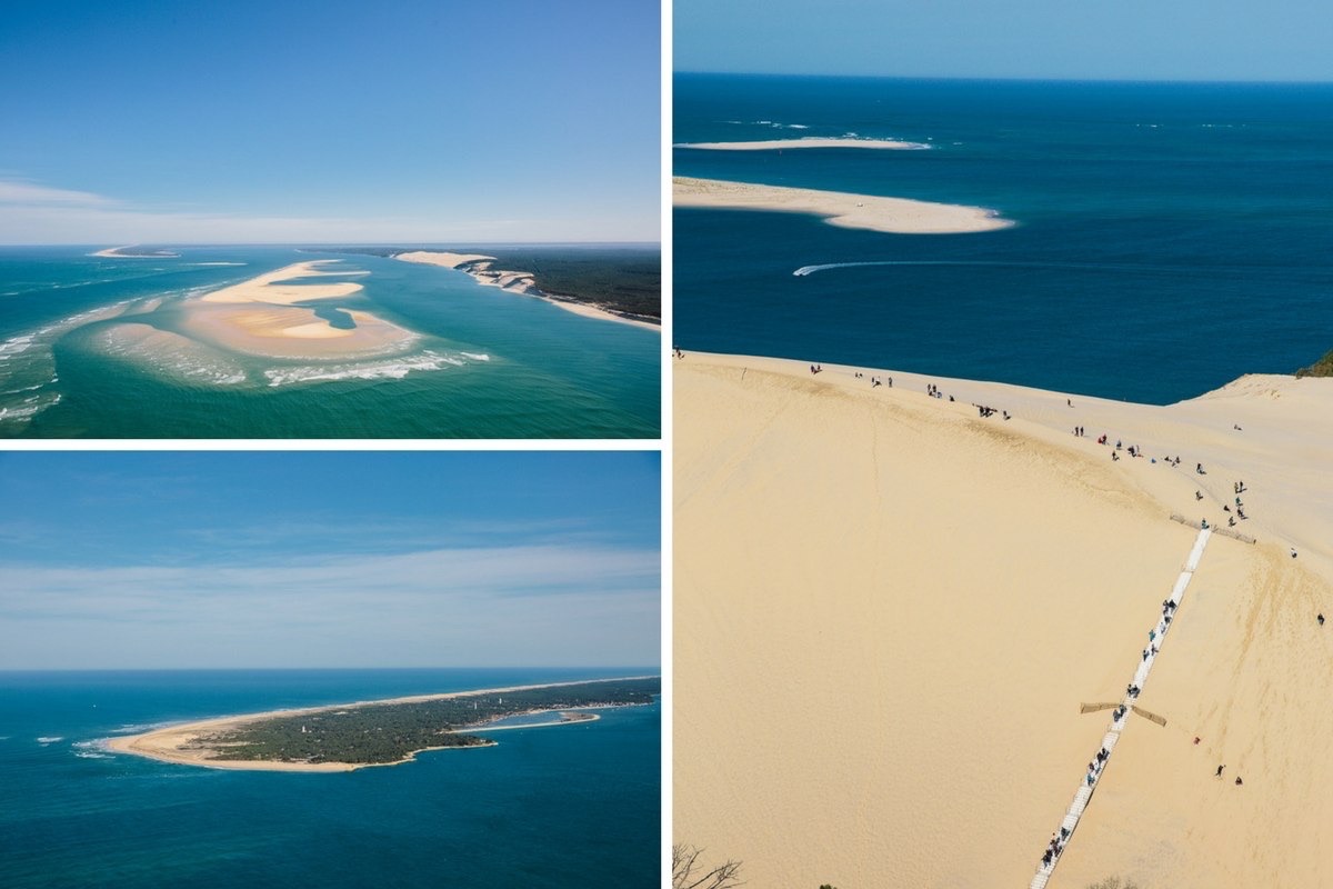 Dune du Pilat vue du ciel