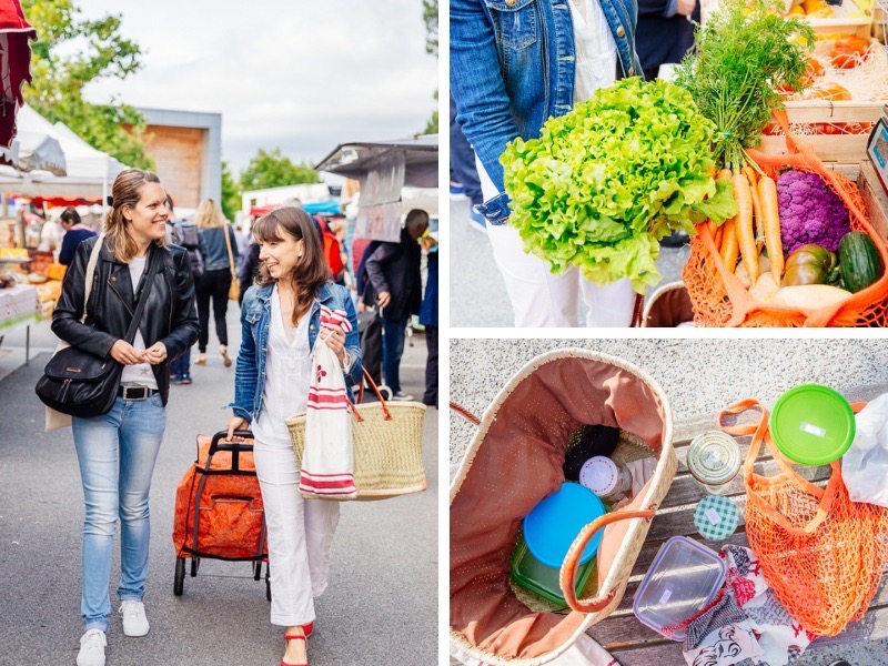 Acheter des produits locaux sur le marché de Biscarrosse