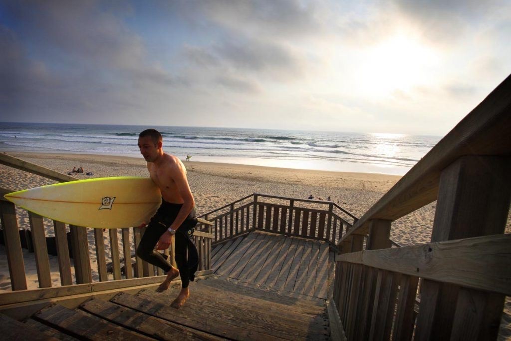 Entrainement de surf à Biscarrosse