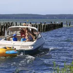 Balade bateau sur le lac de Sanguinet