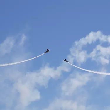 Le show aérien à Biscarrosse dans les Landes Le show aérien à Biscarrosse dans les Landes