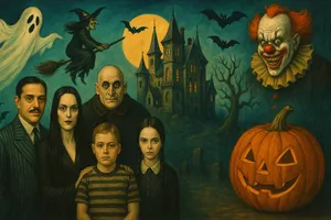 La famille Addams sous la lune