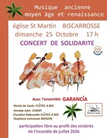 Affiche concert Biscarrosse du 25 10 2026